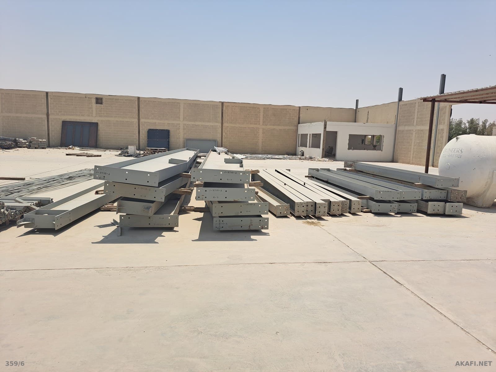 For Sale: Used Zamil Steel Hangar in Excellent Condition — 3,234 m², Dismantled & Organized with All Accessories